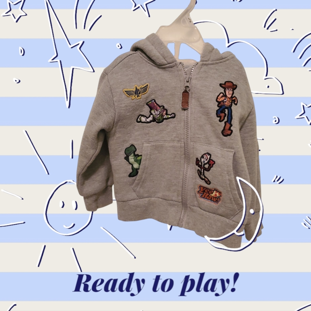 Toy Story Gray Kids Hoodie